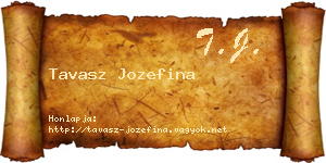 Tavasz Jozefina névjegykártya